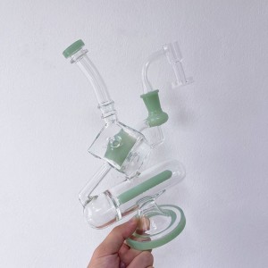 Square Recycler Rig Bong