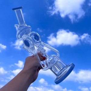 Wholesale Glass Bong Smoking Water Pipe New Water pipe Hand recycler Bong