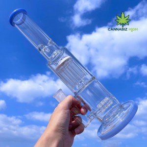 ຂາຍສົ່ງທໍ່ສູບບຸຫລີ່ High End Glass Bong Glass Water Pipe