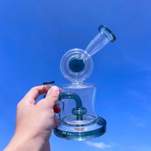 Търговия на едро с висококачествена стъклена инсталация Bong Smoking Water Pipe Бонг за рециклиране на стъкло
