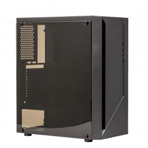 Caixa d'ordinador ATM negra Caixa de PC d'escriptori