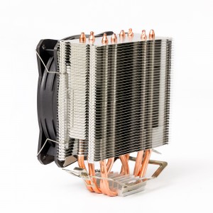 Makina anayi a Copper Air-Cooled Heat Sink CPU Air ozizira