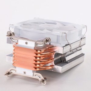 Медны радыятар з паветраным астуджэннем шрубавага тыпу Six, кулер для працэсара, ахаладжальны вентылятар AMD