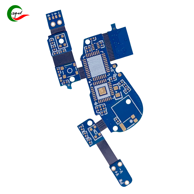 Fast Turn 4 layer Rigid-Flex PCB Boards ផលិតសម្រាប់ Bluetooth Hearing Aid តាមអ៊ីនធឺណិត