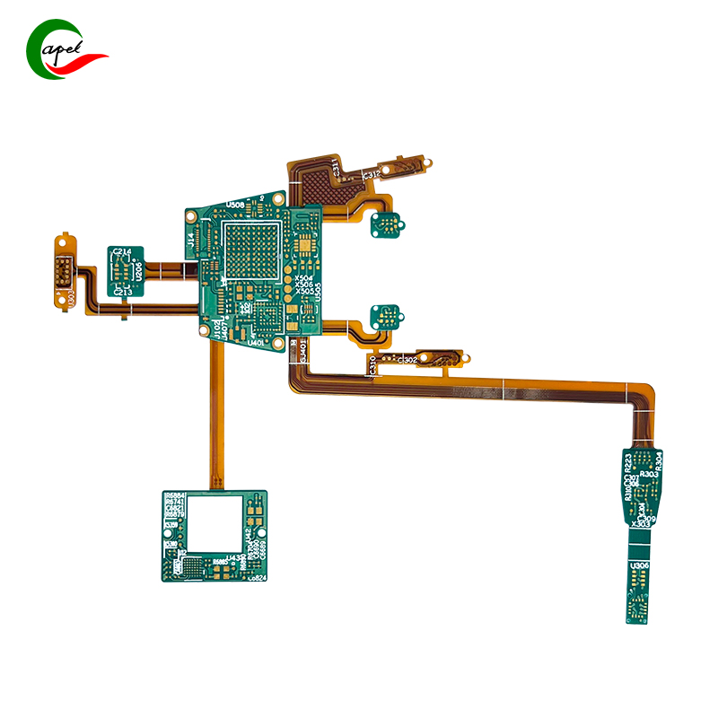 4 ស្រទាប់ Rigid-Flex Circuit Boards Rapid PCB Prototype Fab សម្រាប់ឧបករណ៍វេជ្ជសាស្ត្រ Ventilator