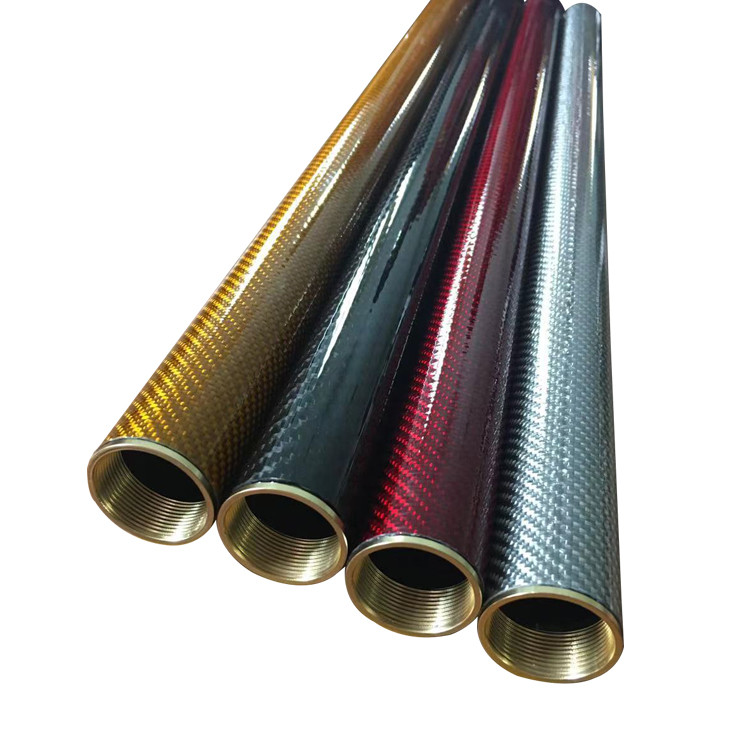 YLMGO Red/ Black Kevlar Carbon Tube 1 inch