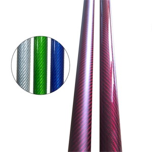 YLMGO јаглеродна цевка во боја со голем дијаметар