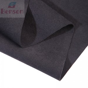 Black Faux Suede Car Navxweyî Fabric Material