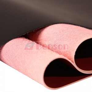 Pure Color Microfiber Synthetic Artificial Faux PU Leather for Car