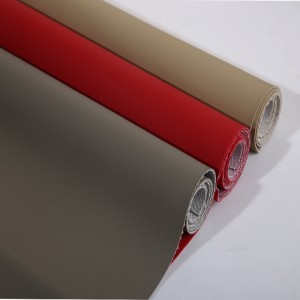 Superfície em relevo em folha de couro de PVC para carro respirável da moda