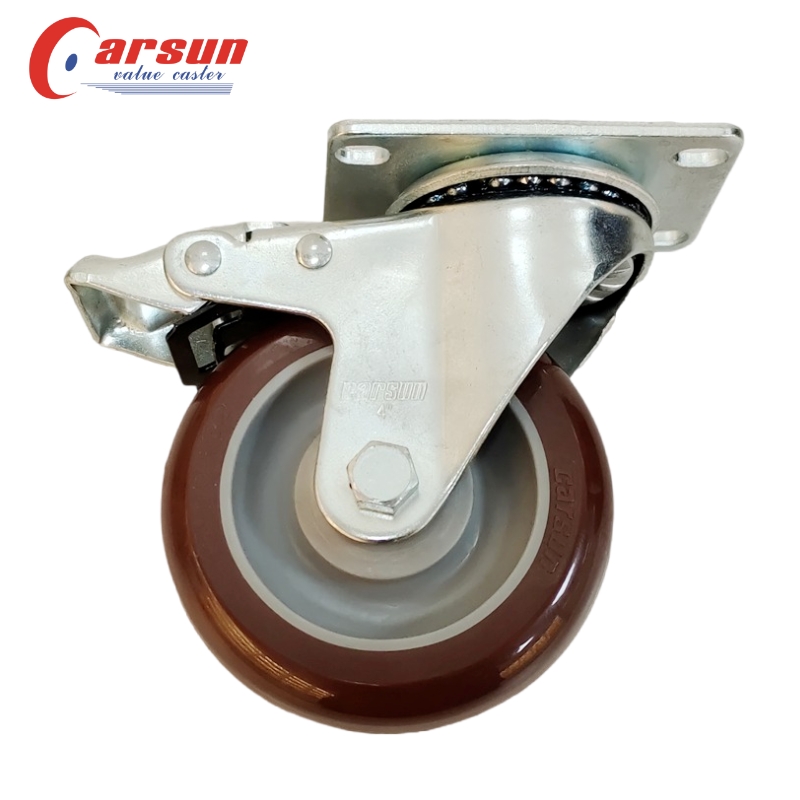 Medium Industrial Casters 4 Inch polyurethane Casters mei Lock Featured Image