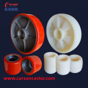 200x50mm cast iron polyurethane forklift load wheel pallet ລົດບັນທຸກ rollers
