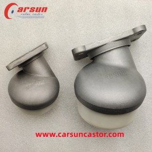 Pakati nepakati 60mm Spherical Caster 2.3 inch White Nylon Swivel Caster Special Caster for Spinning Cart