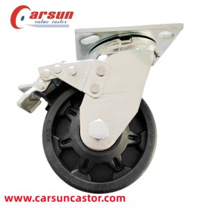 Antistatic Casters 5inch Nylon Conductive Casters ມີເບກ