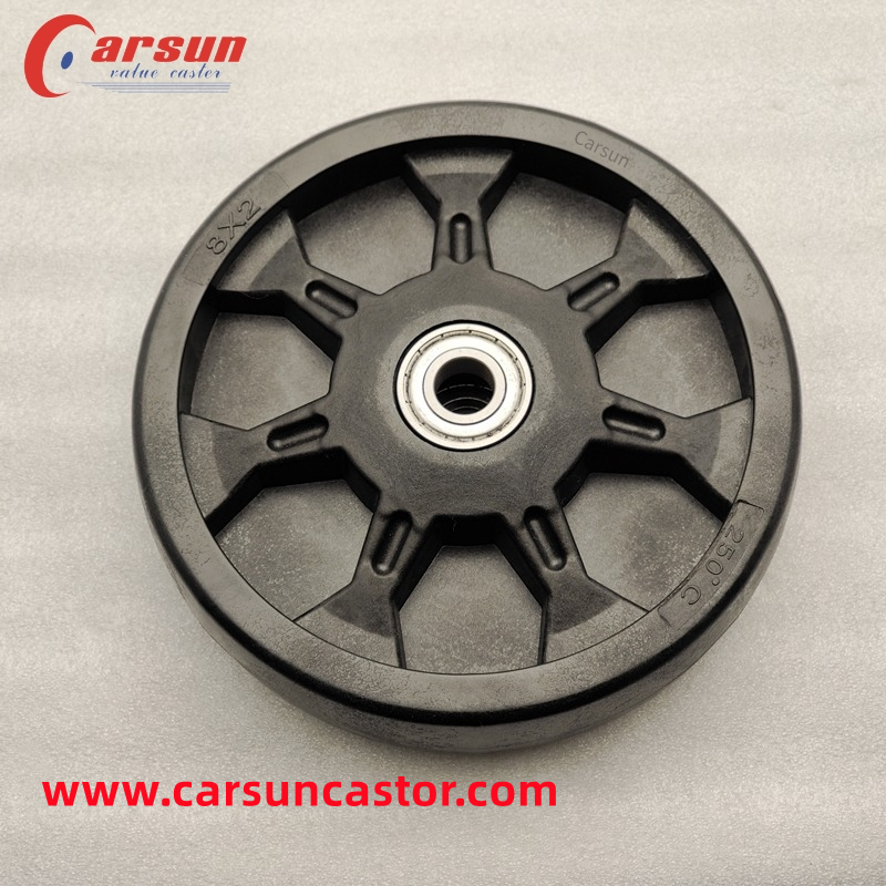 CARSUN 8 INCH ລໍ້ທົນທານຕໍ່ອຸນຫະພູມສູງ 200mm Heavy duty oven wheel casters high heat wheel casters With bearing Featured Image