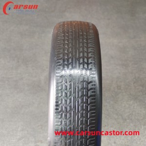 CARSUN Heavy duty 8 Inch PA Wheel 200mm Black nylon Wheels caster With anti slip texture