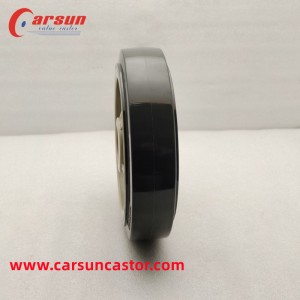 CARSUN 8 inch Jiawei Grey polyurethane tsjil 200mm Heavy duty PU wielen mei lager