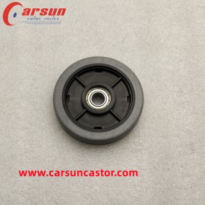 CARSUN عجلة خفيفة مقاومة للكهرباء الساكنة 75 مم عجلة توصيل TPR مع محمل