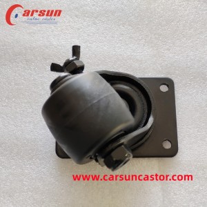 Low Gravity Casters 1.5 Inch Yakasimba Nylon Industrial Swivel Caster Wheels ane Side Brake