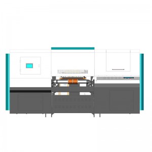 Mesin cetak digital lantai kayu WDUV23-20A automatik dengan dakwat UV imej berwarna-warni terang