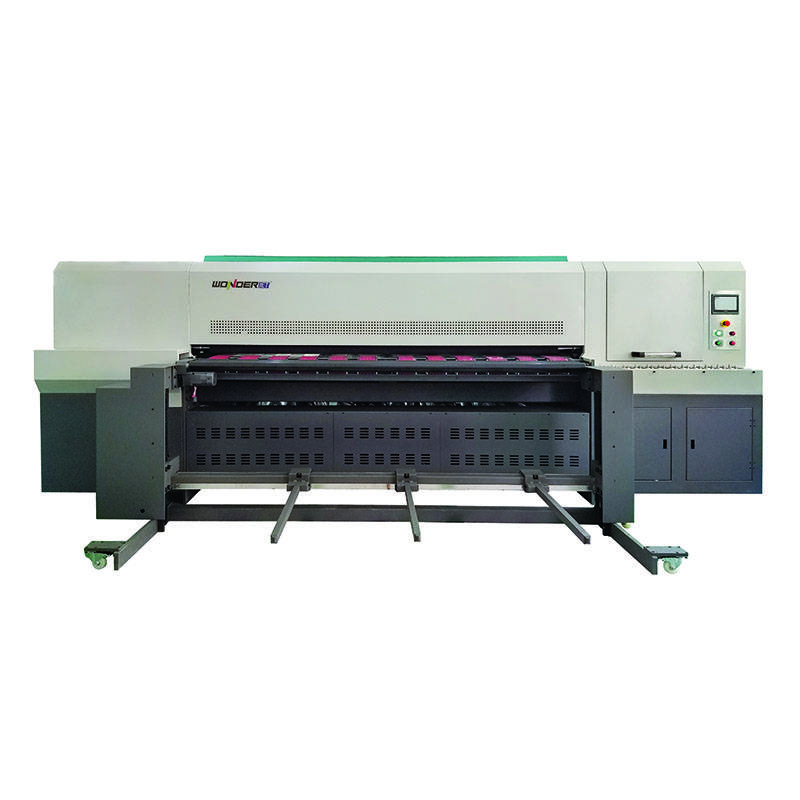 La màquina d'impressió digital de color brillant de gran format WDUV250-12A s'adapta a comandes de petites quantitats amb tinta UV Imatge destacada