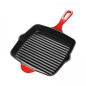High quality enamel non stick cast iron frying pan steak pot