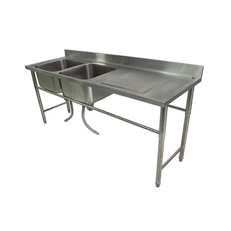 Sinki dapur komersial, Sinki keluli tahan karat Mangkuk tunggal/berganda, sinki dapur dengan papan longkang