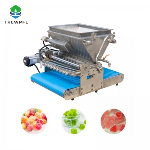 Kleine handmatige gummybeer-machine voor het maken van snoep en chocolade