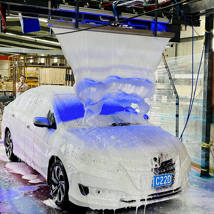 Mesin cuci mobil tanpa sentuhan CBK US-EV dengan air terjun lahar