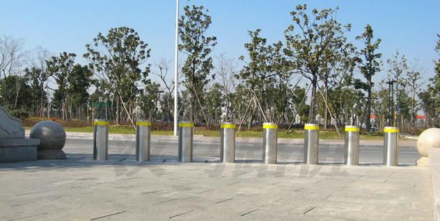 Installation conditions of three different types of rising bollard