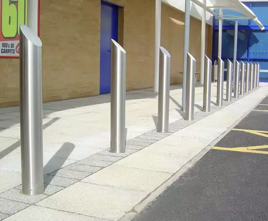 Semi automatic retractable bollards installed at National Jewish Centre, Canberra | Architecture & Design