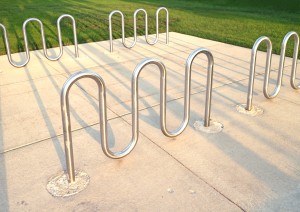 Cykelparkeringsstativ i rustfrit stål
