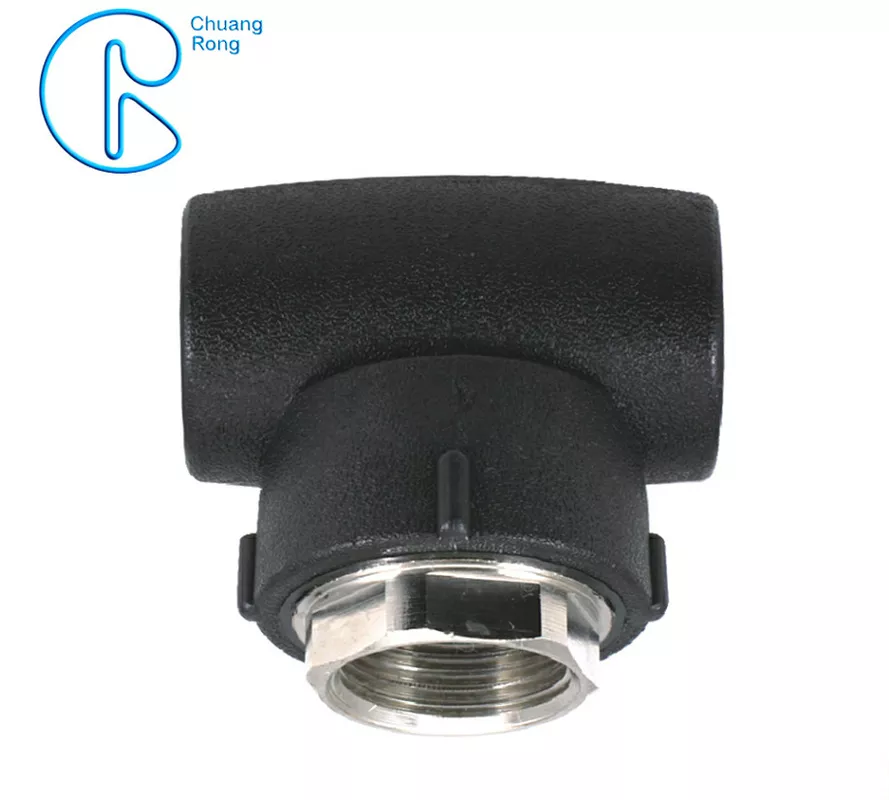HDPE Socket Fusion Fittings Female Tee PE100 PN16 SDR11 For Industrial Liquids Transportation