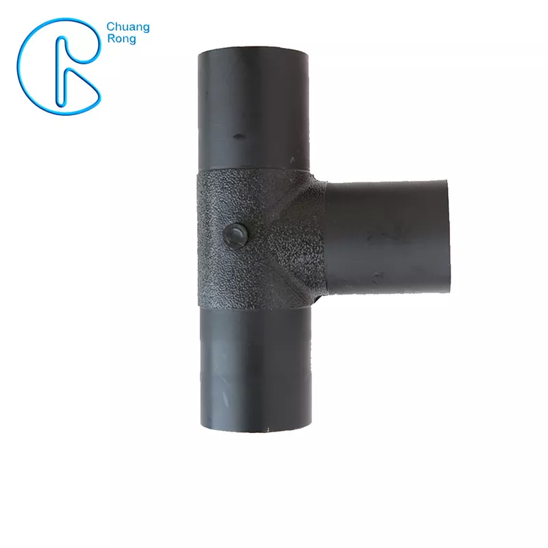 Dn 50-630mm HDPE Equal Tee Buttweld Na May 100% Virgin Material PE100