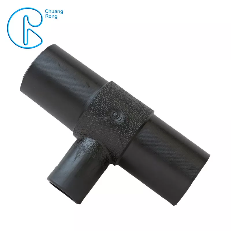NQuick Delivery Hdpe Fusion Fittings PN16/PN10 Buttfusion Fittings Black Reducer Tee