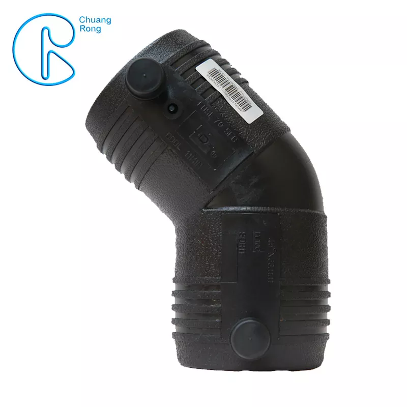 Custom HDPE Electrofusion Fittings, 110mm Electrofusion HDPE 45 Degree Elbow