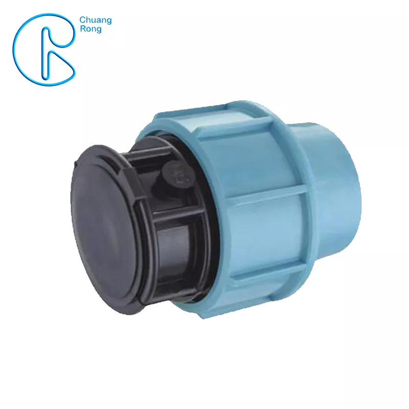Conector rápido PP accesorios de fontanería Aaptor de tapa de extremo de plástico para abastecemento de auga