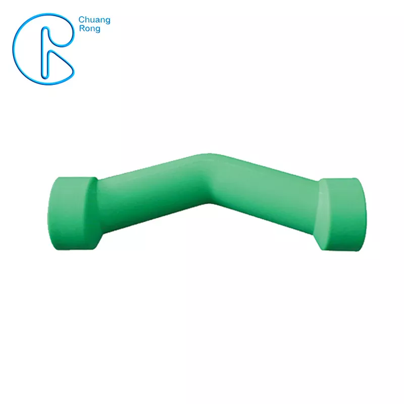 Nontoxic Plastic Ppr Bridge Bend Pipe Bend Various Length For Water Supply