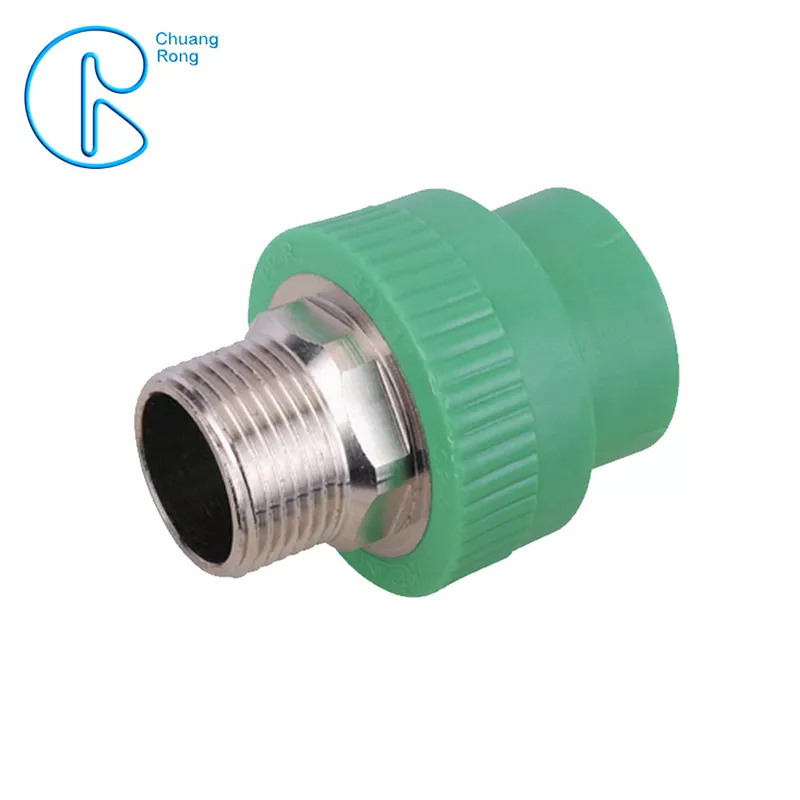 Environment Friendly PPR Pipe Socket Coupling Fitting With Metal Thread