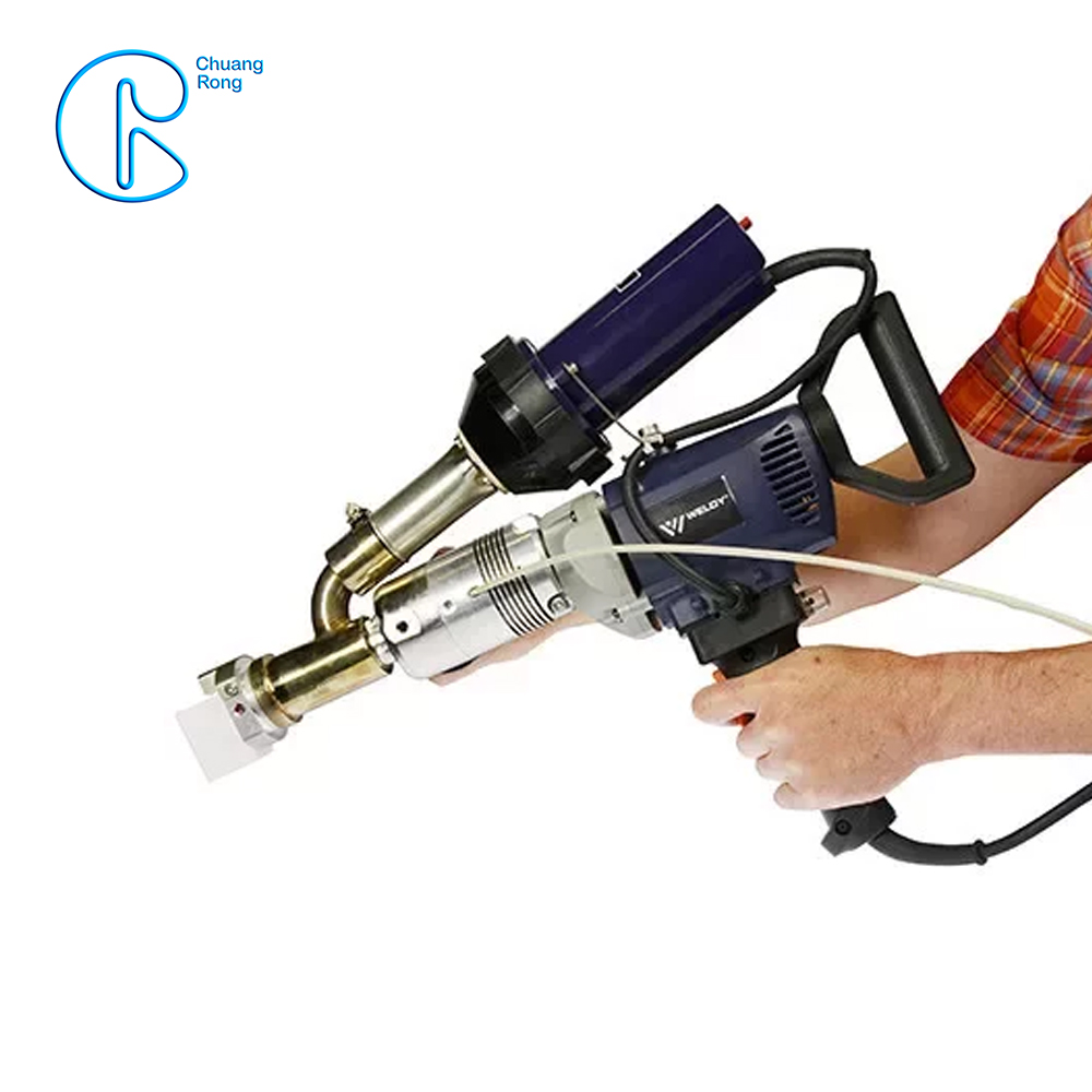 Pistolet de soudage par extrusion à la main en plastique pour tuyau en plastique Feuille de plastique WELDY Machines Booster EX2