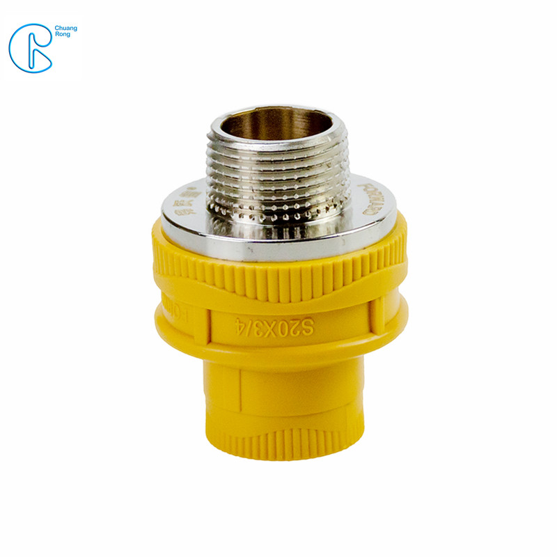 Environment Friendly PPR Pipe Socket Coupling Fitting With Metal Thread