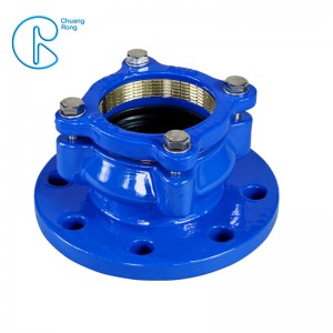 DI Ductile Cast Iron ፈጣን ልቀት Flanges አስማሚ ለHDPE ቧንቧ