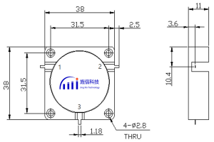 SMA /N Connectors Coaxial Circulator Operating From 700-5000MHz JX-CT-xxxMxxxM-xN_xS
