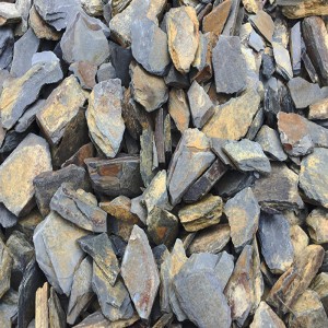 Batu loncatan batu ,Grey Blue Brown Léngkah Random Gélo Bandéra Batu Slate Méwah Taman Villa