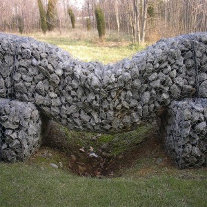 Cinkuota suvirinta gabioninė krepšelio tvoros siena Galfan Znal vielos gabionų dėžutės akmens narvelio atraminė siena