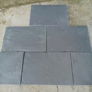 Ardósia de pedra natural verde/cinza/azul para pavimentação/piso/revestimento de parede/decoração interna/externa