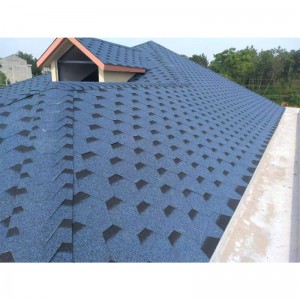 Baldosa de asfalto de enlace de color de resina de teja de techo de Villa a prueba de fuego