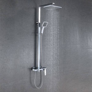 Wall Mounted and Concealed Rainfall Shower Mixer Faucet ຂາຍສົ່ງໃນປະເທດຈີນ