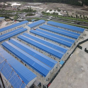 Magatzem i taller prefabricats d'estructura d'acer garantida i personalitzat privat
