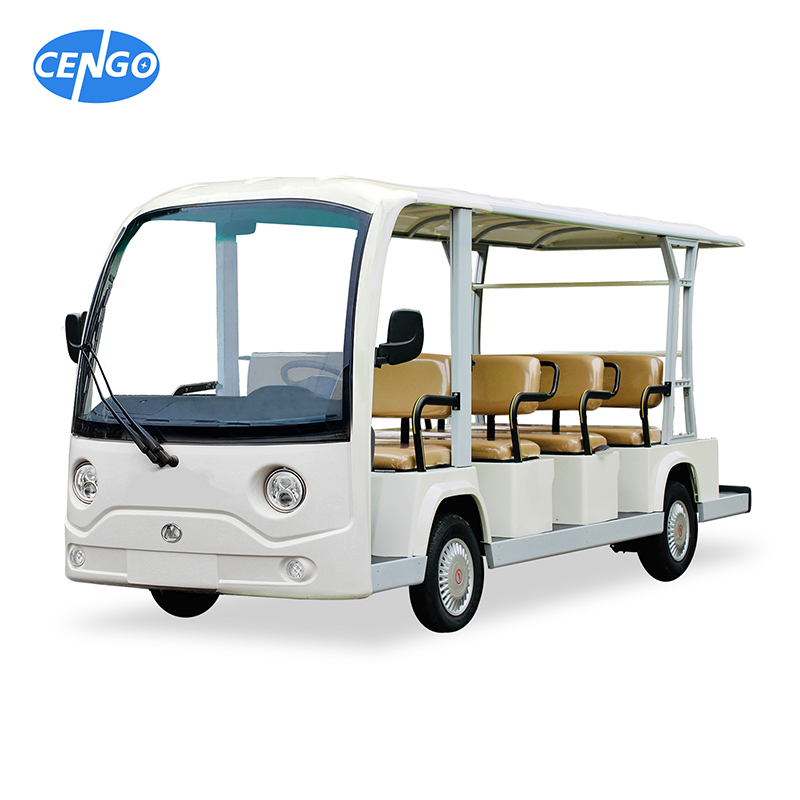 China 14 Person Sightseeing Bus with Powerful 72v7.5kw